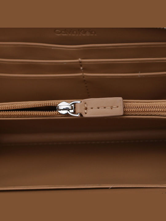 Calvin Klein Bold Ck Γυναικείο Πορτοφόλι Μπεζ