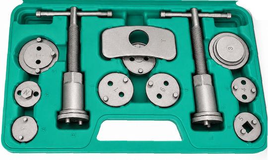 Brake Piston Tool Kit Zola 23 Pieces Universal Adapters Brake Calipers Steel Storage Box