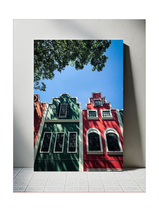Панел Colorful Buildings Полихромни Сгради 70x100
