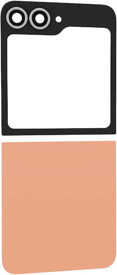 Clappio Upper Lower Back Glass Replacement Kit Galaxy Z Flip 6 Orange