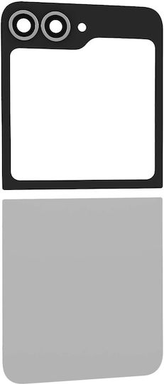Clappio Oberes Unteres Rückglas Ersatzkit Galaxy Z Flip 6 Graues