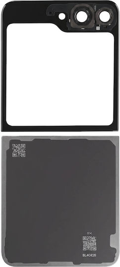 Clappio Oberes Unteres Rückglas Ersatzkit Galaxy Z Flip 6 Graues