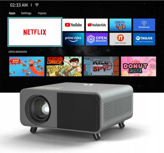 Zenwire Proiector X5 LCD Full HD cu Wi-Fi și Difuzoare Încorporate 1008399