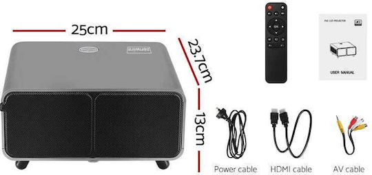 Zenwire Proiector X5 LCD Full HD cu Wi-Fi și Difuzoare Încorporate 1008399