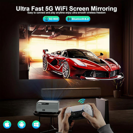 Zenwire Proiector X5 LCD Full HD cu Wi-Fi și Difuzoare Încorporate 1008399