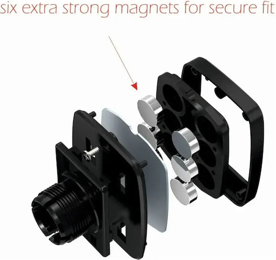 Swissten Βάση Κινητού Αυτοκινήτου S-GRIP M5-R1 με Μαγνήτη