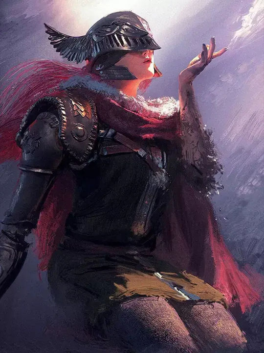 Gaming Poster Malenia Elden Ring Gm004 40cm X 50cm Λευκή Ξύλινη Κορνίζα