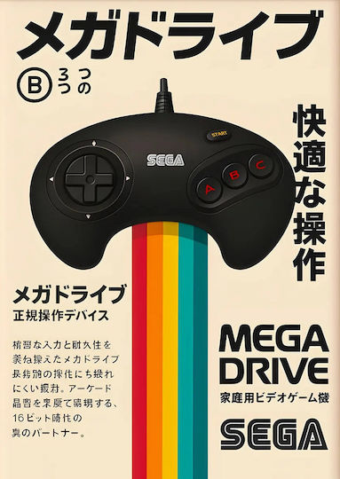 Sega - Mega Drive Controller | Japanese Edition Ξύλινο