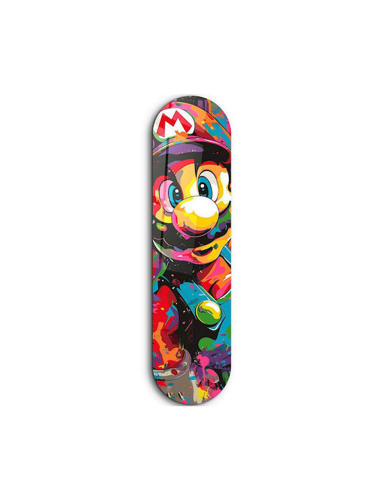 Glass Painting Mario Fan Art 226sng1128 20x80cm Multi Wallity Vertical Glass