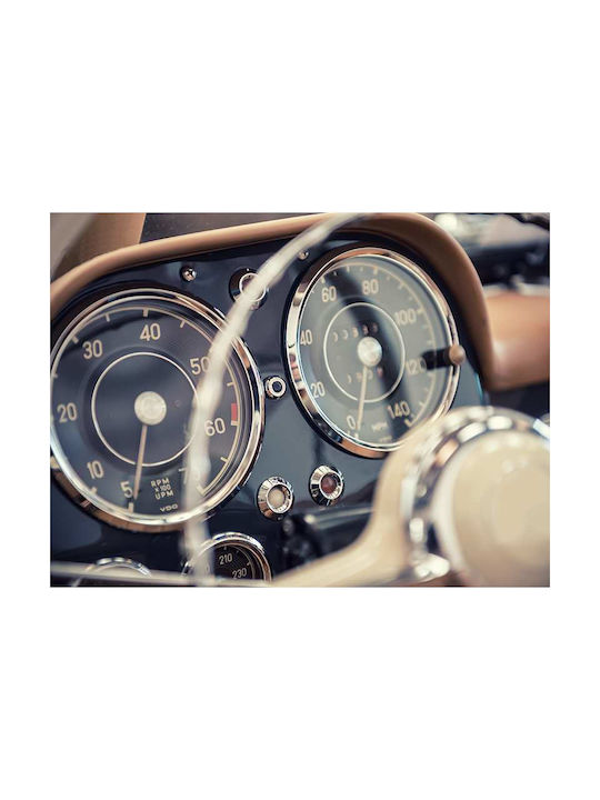 Poster Vintage Dashboard Pst2592 40cm X 50cm Premium Μαύρο Ξύλινο Κάδρο