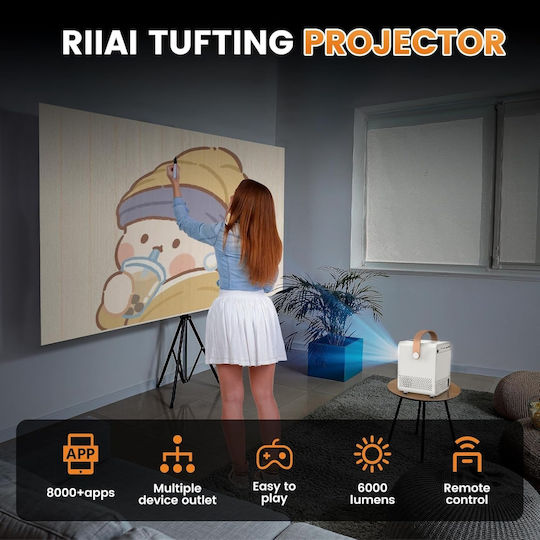 Mini Projector LCD Full HD με Wi-Fi FOX385453