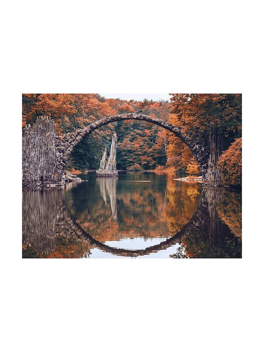 Poster Rakotz Bridge Pst25123 40cm X 50cm Premium Μαύρο Ξύλινο Κάδρο