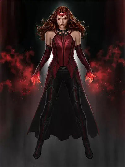 Poster Scarlet Witch Mv041 40cm X 50cm Premium Μαύρο Ξύλινο Κάδρο