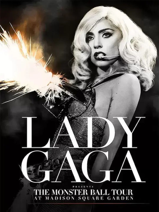 Music Poster Lady Gaga Ms063 40cm X 50cm Premium Black Wooden Frame