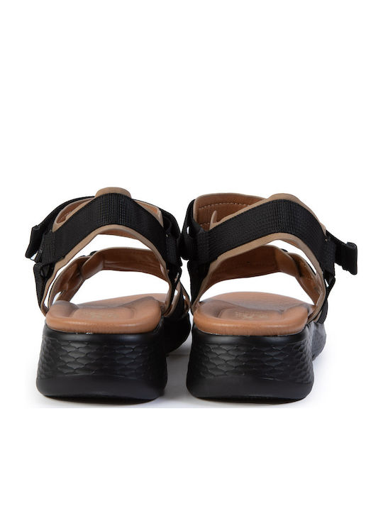 Γυναικεία Σανδάλια Flatforms Μαύρα