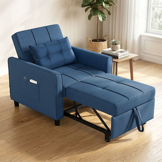 HomCom Relax Sessel Blau 69x82x85cm