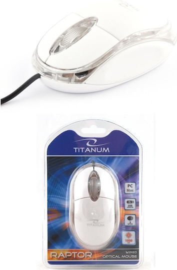 Esperanza Titanum TM102 Wired Mouse White