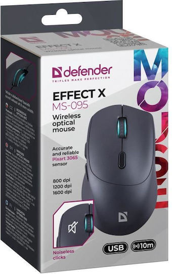 Defender Effect X MM-935 Ασύρματο Ποντίκι Μαύρο