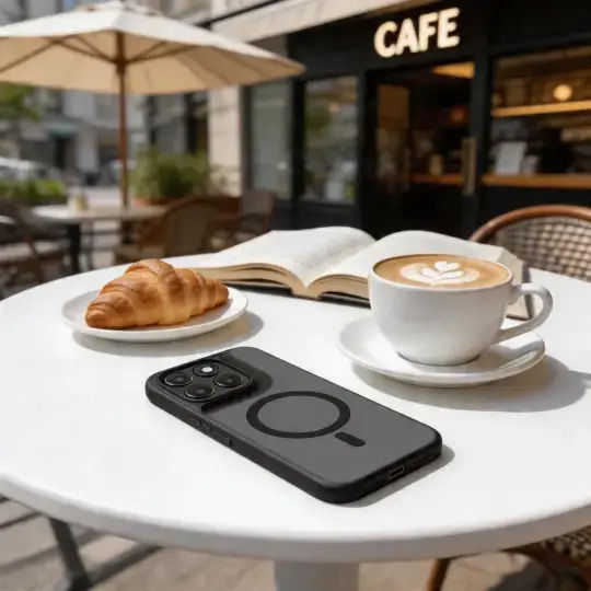 Tech-Protect Magmat Back Cover Silicone / Plastic Black (Motorola Edge 70 Fusion / Edge 70 Fusion Plus 5G)