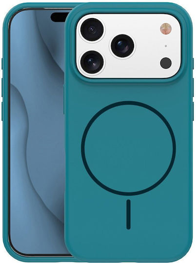 Силиконов Тънък Маг Калъф iPhone 16 6 1" Тюркоазен