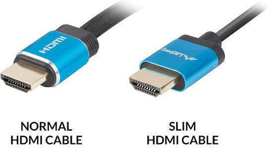 Lanberg HDMI 2.0 Premium High Speed 4K 60Hz HDR Cable HDMI Male - HDMI Male 0.5m Black
