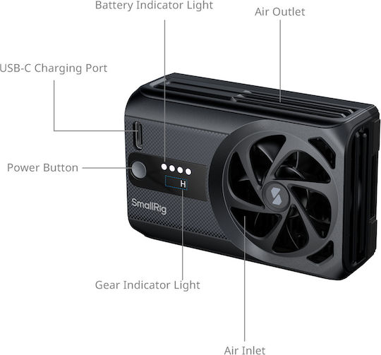 Smallrig 5329 – Mirrorless Camera Basic Cooling Fan