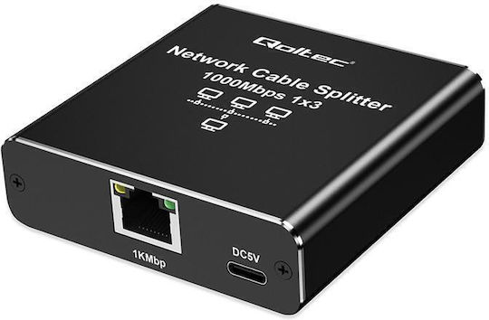 Qoltec L2 Switch με 2 Θύρες Gigabit (1Gbps) Ethernet