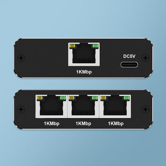 Qoltec L2 Switch με 2 Θύρες Gigabit (1Gbps) Ethernet