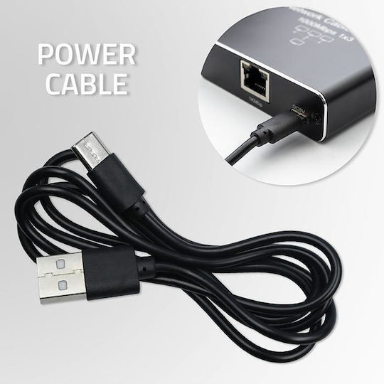 Qoltec L2 Switch με 2 Θύρες Gigabit (1Gbps) Ethernet