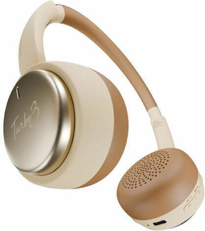 HiFuture Wireless Bluetooth On Ear Headphones with 40 Hours Playing Time Beige