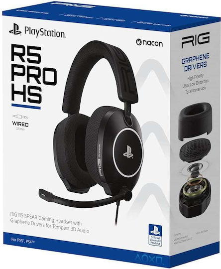 Nacon Rig R5 Pro Hs Over Ear Gaming Headset με σύνδεση 3.5mm for PC / PS4