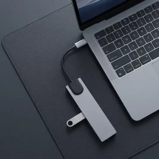 Tech-Protect HUB USB-C Dockingstation mit HDMI 4K PowerDelivery Ethernet Grau