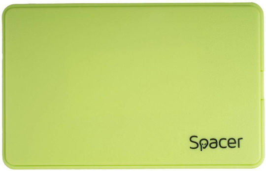 Spacer Твърд диск кутия SATA III с връзка USB 3.0 / USB 3.2 в Зелен цвят
