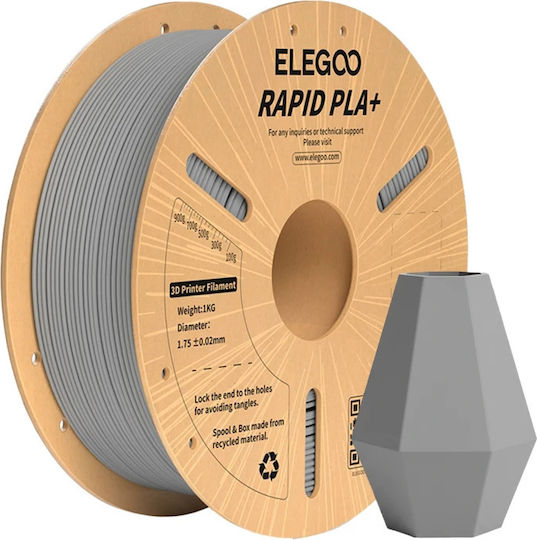 Elegoo PLA+ 3D Printer Filament 1.75mm Gray 1kg