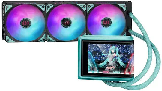 Asus ROG Ryuo IV 360 ARGB Hatsune Miku Edition Υδρόψυξη AIO CPU με 3 Ανεμιστήρες 120mm