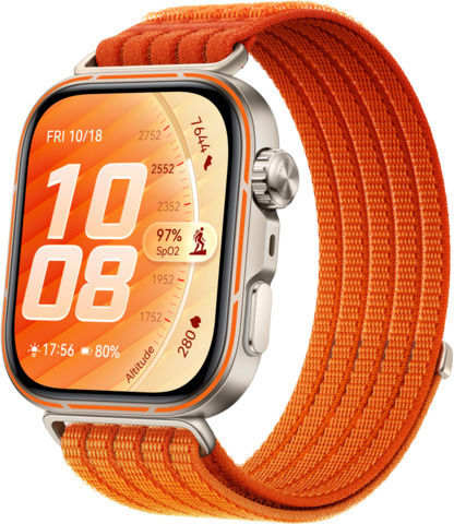 Huawei Watch Fit 5 Pro Titanium 44mm Waterproof with Heart Rate Monitor (Orange)