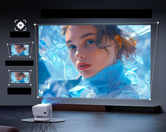 Mini Projector LCD Full HD with Wi-Fi and Built-in Speakers B0DLGQDGF8