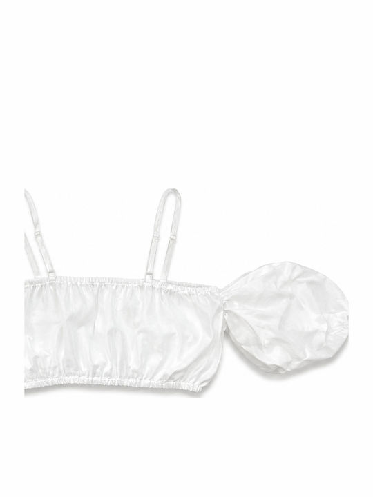 Παιδικό Crop Top Αμάνικο Leuko