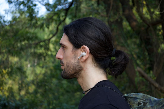 AGM Buds 8 Bluetooth Kopfhörer mit Schweißbeständigkeit und Ladekoffer Beige