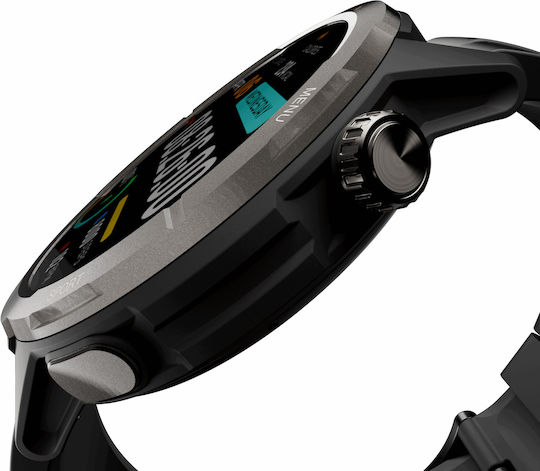 AGM Legion Smartwatch με Παλμογράφο (Μαύρο)