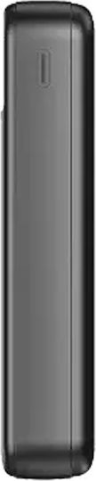 TTEC ReCharger Power Bank 20000mAh 10.5W mit 2 USB-A Ausgangsanschlüsse Schwarz