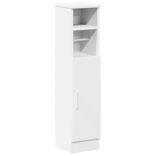 vidaXL Bathroom Column Cabinet Wall Hung M20.5xD22xH90cm White