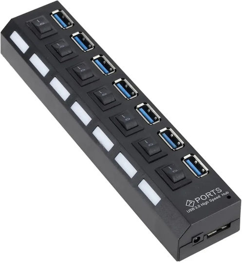 Treqa Hub 7 Θυρών USB 3.0 με σύνδεση USB-A