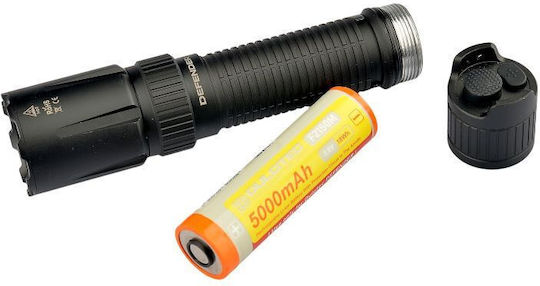 Dulotec Акумулаторен Фенер LED IPX8 с Максимална Яркост 2300lm