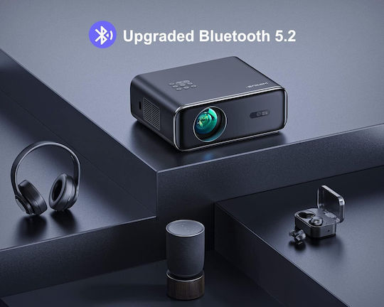 Wimius P62 Projector LCD Full HD με Wi-Fi και Ενσωματωμένα Ηχεία
