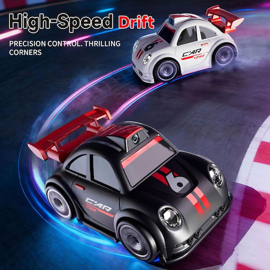 Kalaxio Mini RC Drift Racing Car RC Vehicle Drift FPV WiFi with Memory Card and Remote Control Black with Camera
