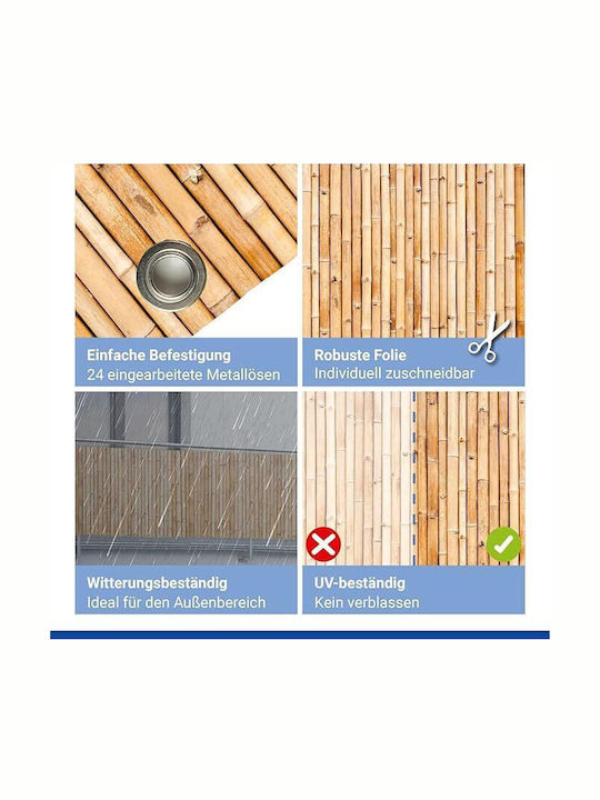 Maximex Bamboo Fencing with Whole Bamboo Cane
