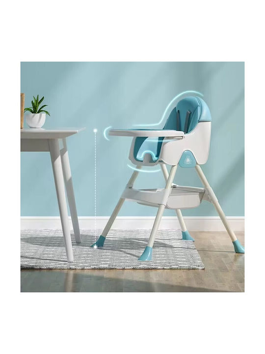 Alista Home Scaun de Masă Pliabil 3 în 1 Albastru
