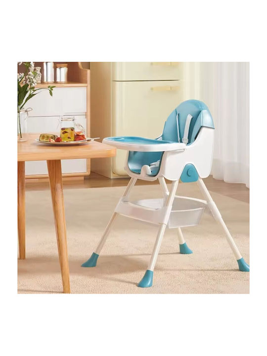 Alista Home Scaun de Masă Pliabil 3 în 1 Albastru