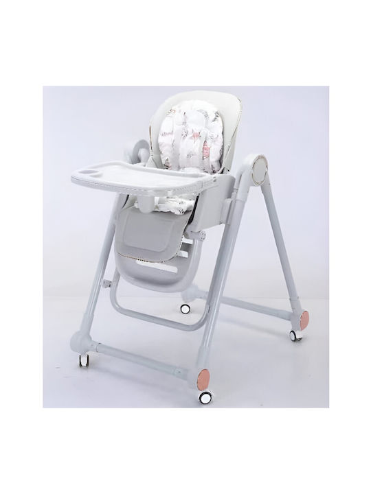 Alista Home Scaun Înalt De Masă Bebe Pliabil Gri